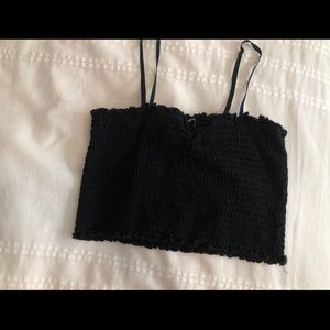 Black crop top